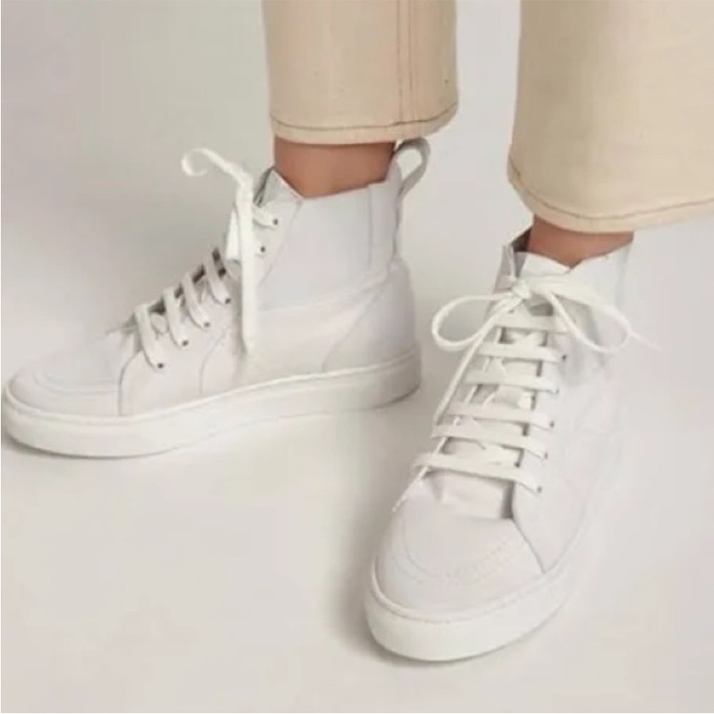🍒Thakoon Pull On White High Top Sneakers. Size: 38